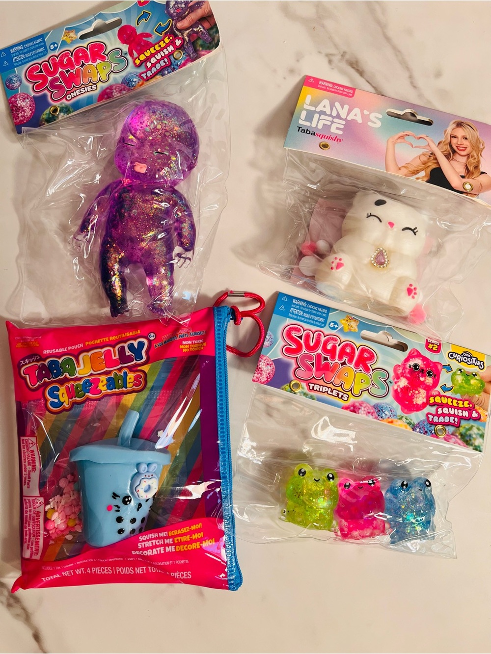 Sugar Swaps Onesies Baby and Triplets Frogs, Taba Jelly Boba, Lana’s Life Cat - Picture 1 of 5